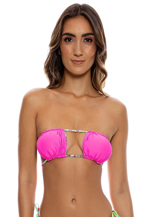 Luli Fama Fierce Soul Multiway Scrunched Cup Bandeau